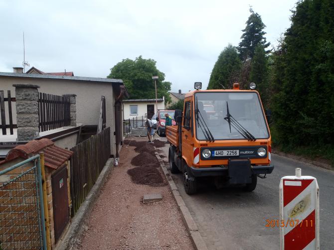 Rekonstrukce chodníku v ulici Rtyňka Rekonstrukce chodníku v ulici Rtyňka